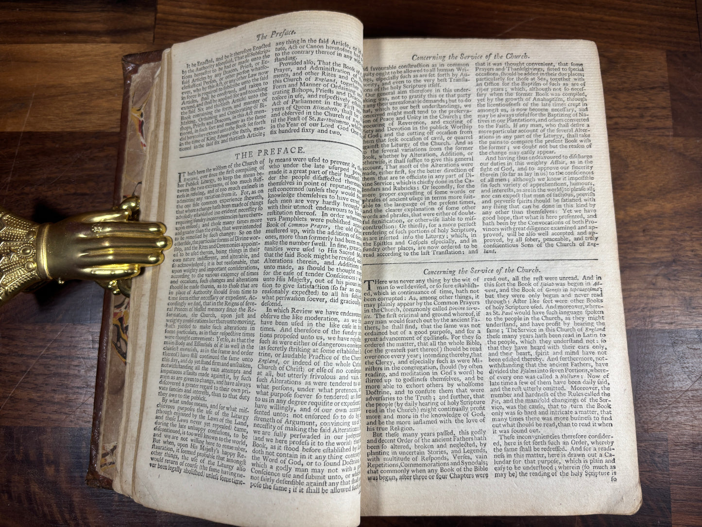 1764 Book of Common Prayer & Psalter, W/ Contemporary Binding & Hymn Inscription