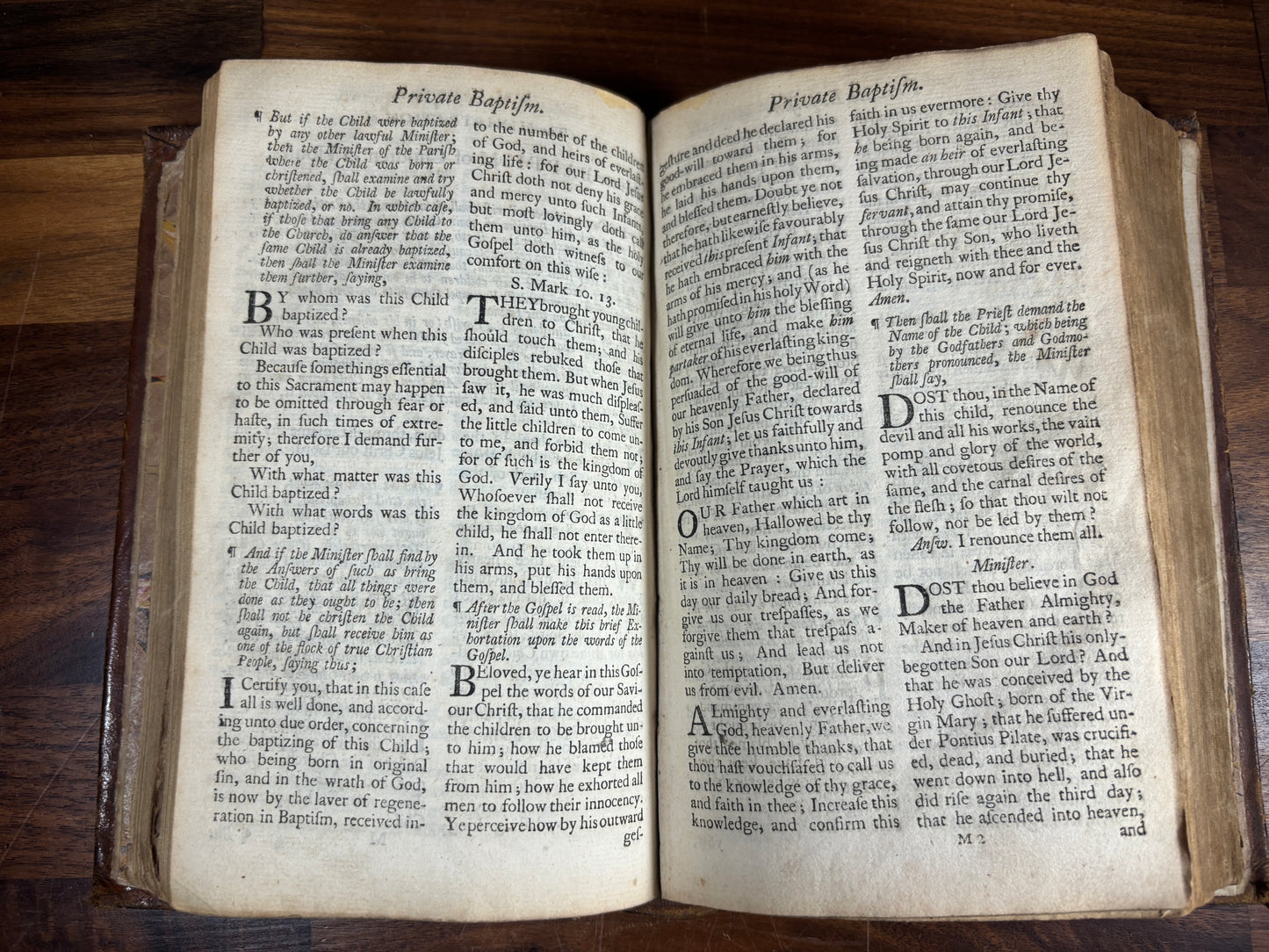 1764 Book of Common Prayer & Psalter, W/ Contemporary Binding & Hymn Inscription