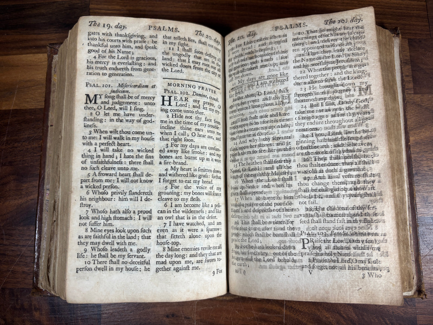 1764 Book of Common Prayer & Psalter, W/ Contemporary Binding & Hymn Inscription
