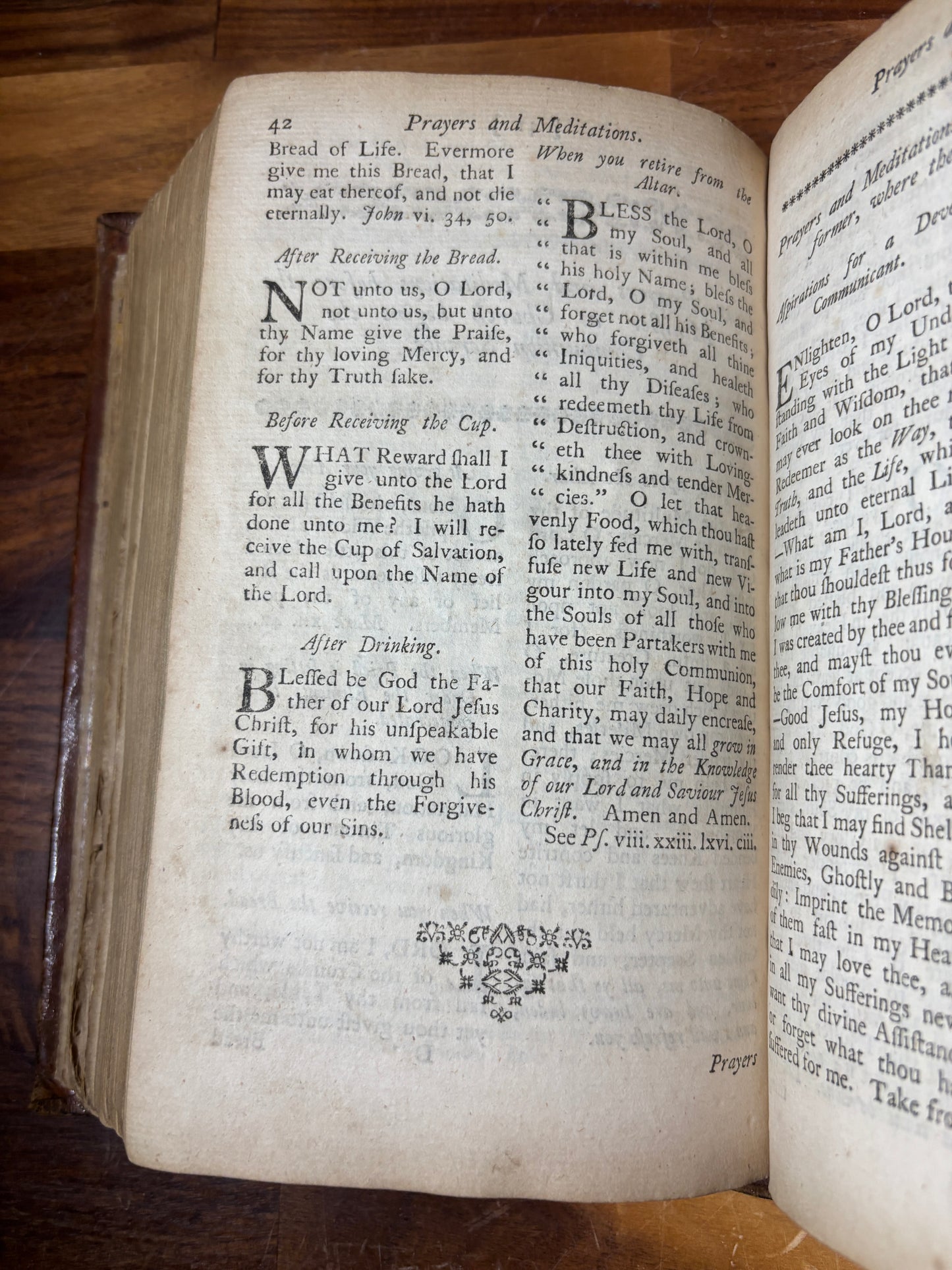1764 Book of Common Prayer & Psalter, W/ Contemporary Binding & Hymn Inscription
