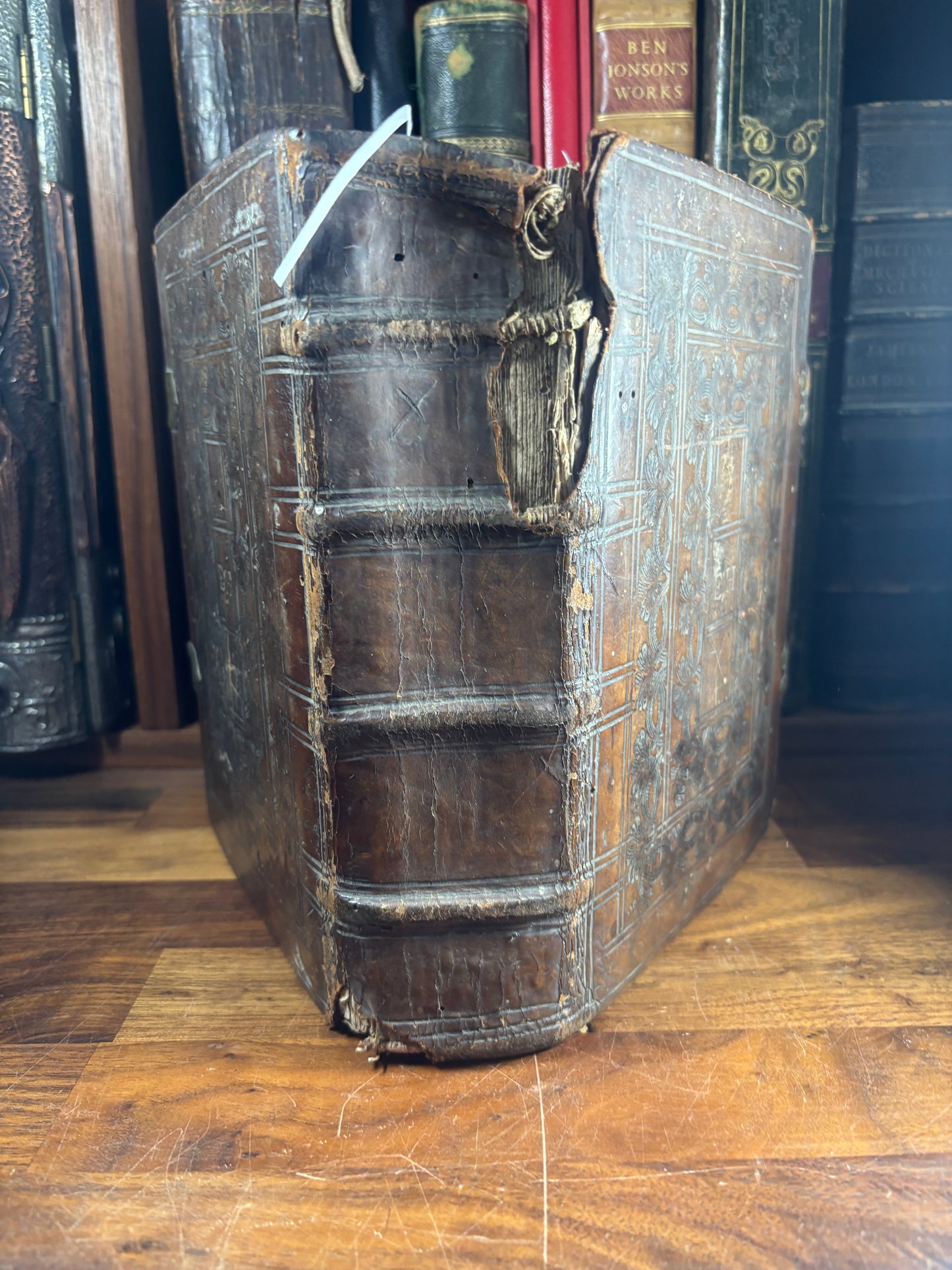 1608 Geneva Bible W/ Blind-Tooled Calf Binding, Bound W/ 1634 Psalter