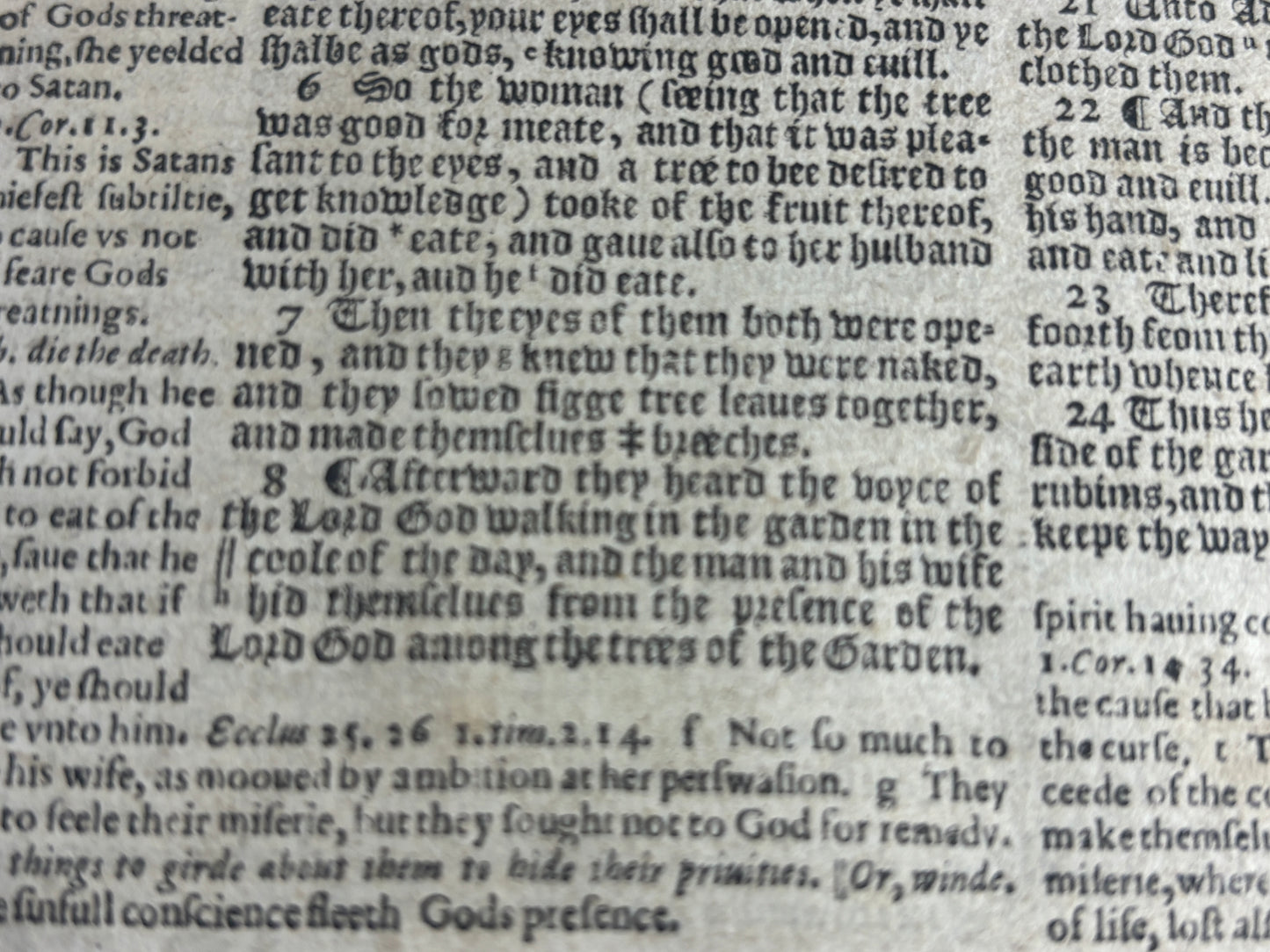 1608 Geneva Bible W/ Blind-Tooled Calf Binding, Bound W/ 1634 Psalter
