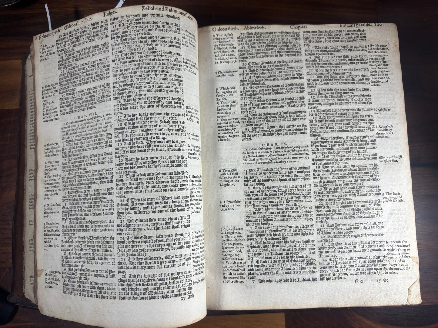 1608 Geneva Bible W/ Blind-Tooled Calf Binding, Bound W/ 1634 Psalter