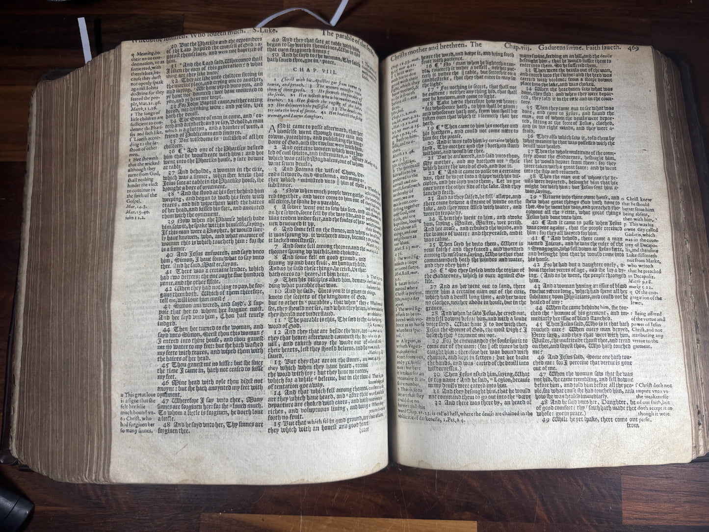 1608 Geneva Bible W/ Blind-Tooled Calf Binding, Bound W/ 1634 Psalter