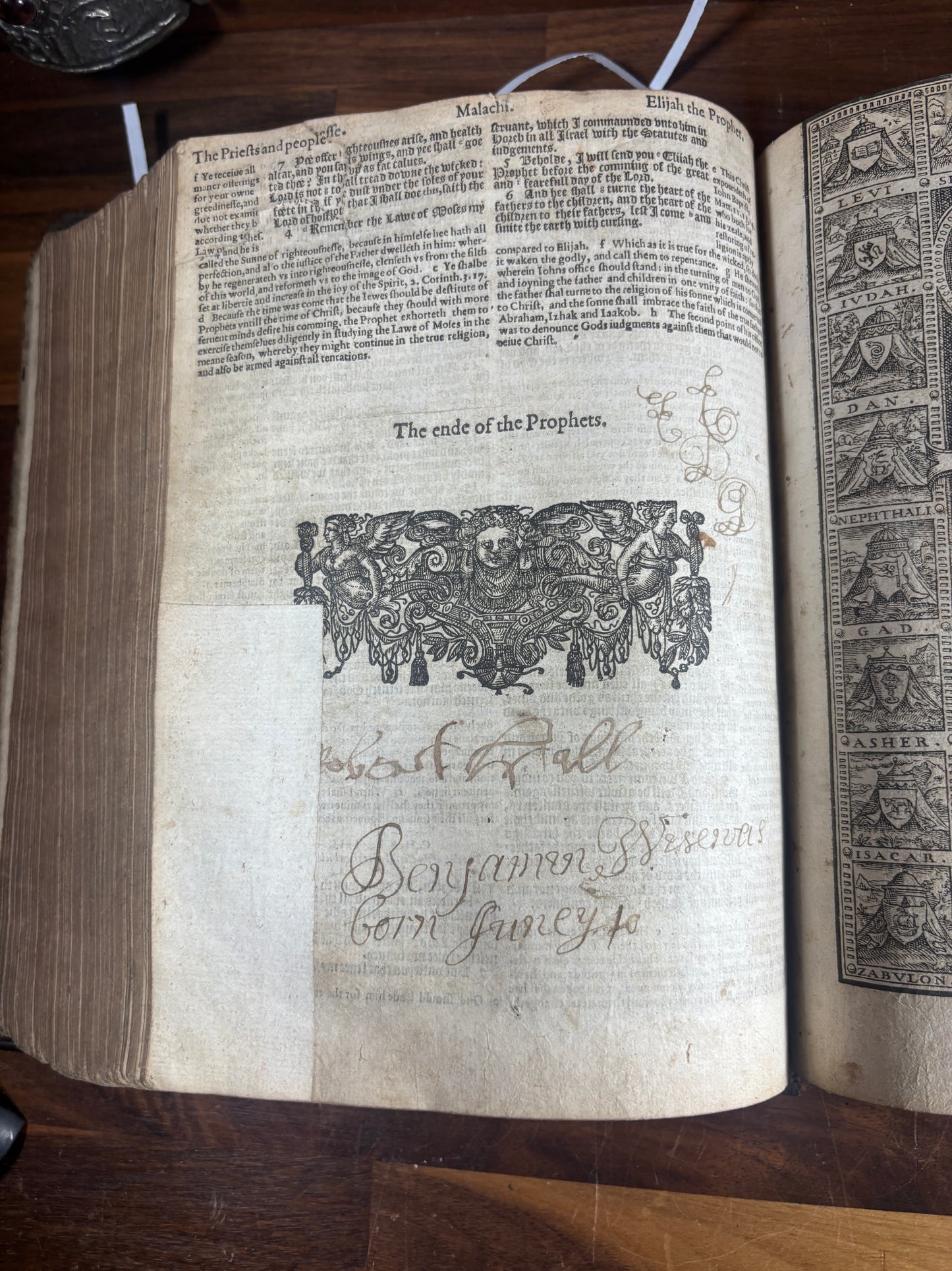 1608 Geneva Bible W/ Blind-Tooled Calf Binding, Bound W/ 1634 Psalter