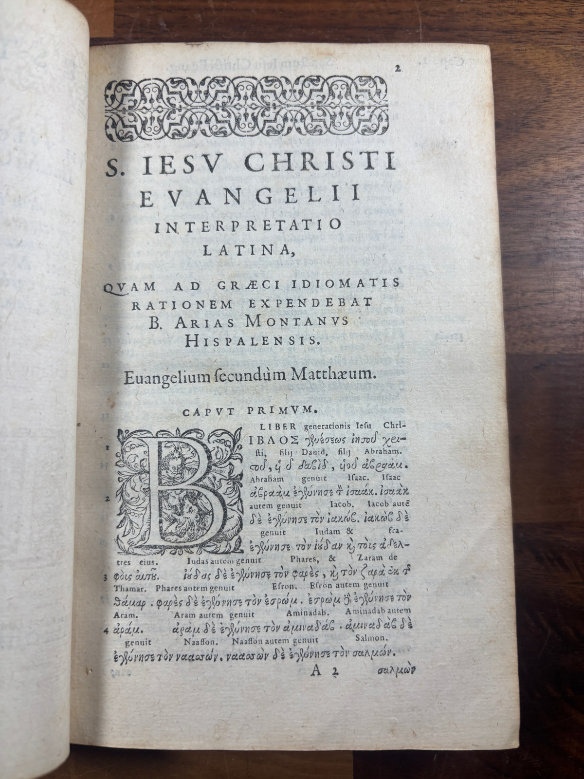 1583 Greek and Latin New Testament With Extensive Inscriptions
