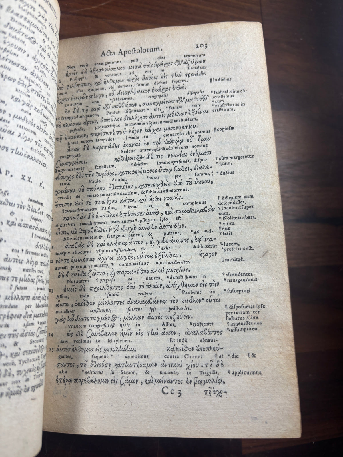 1583 Greek and Latin New Testament With Extensive Inscriptions