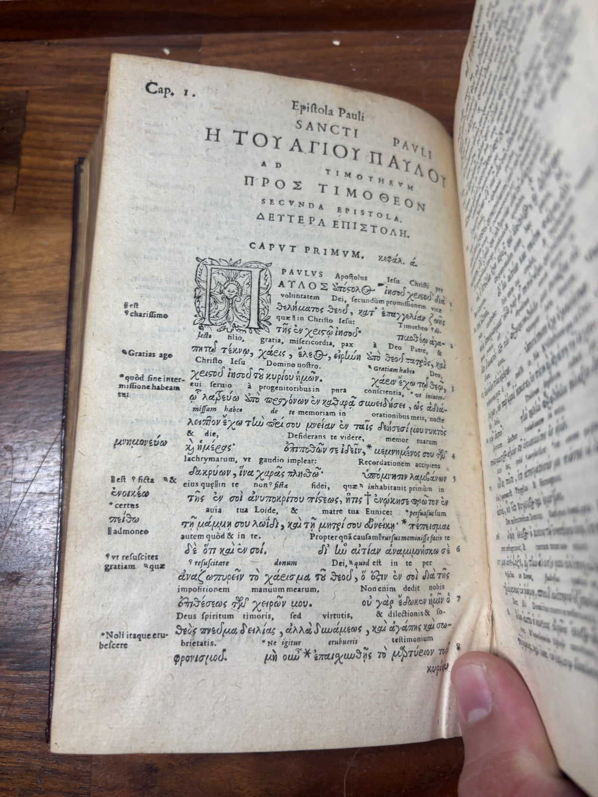 1583 Greek and Latin New Testament With Extensive Inscriptions