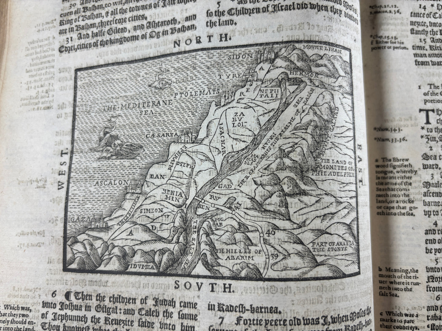 1616 Geneva "Breeches" Bible Folio, Herbert 348, Genealogies & Woodcut Prints