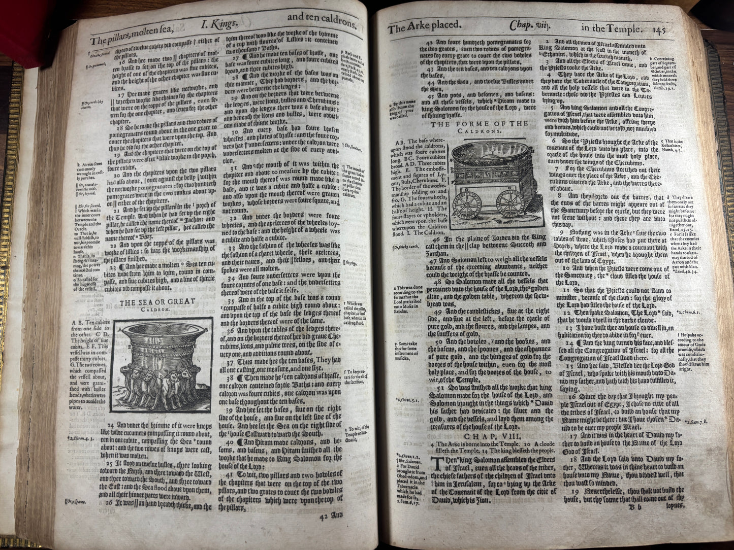 1616 Geneva "Breeches" Bible Folio, Herbert 348, Genealogies & Woodcut Prints