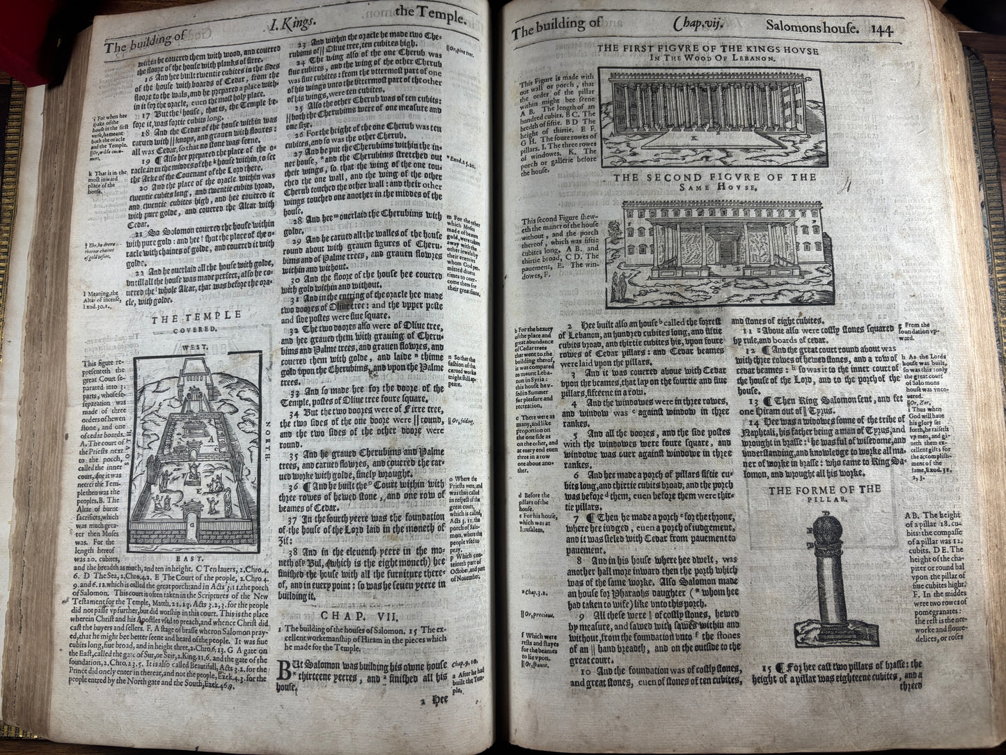 1616 Geneva "Breeches" Bible Folio, Herbert 348, Genealogies & Woodcut Prints