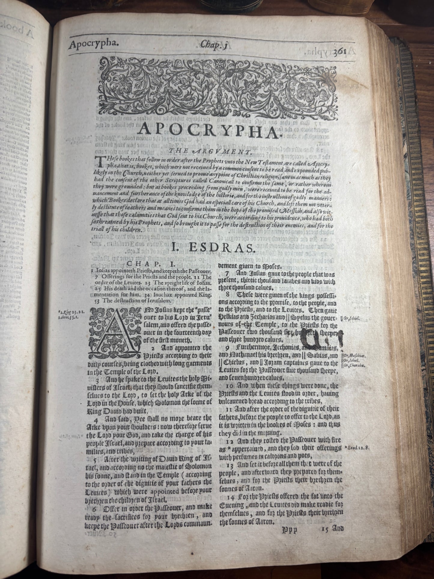 1616 Geneva "Breeches" Bible Folio, Herbert 348, Genealogies & Woodcut Prints