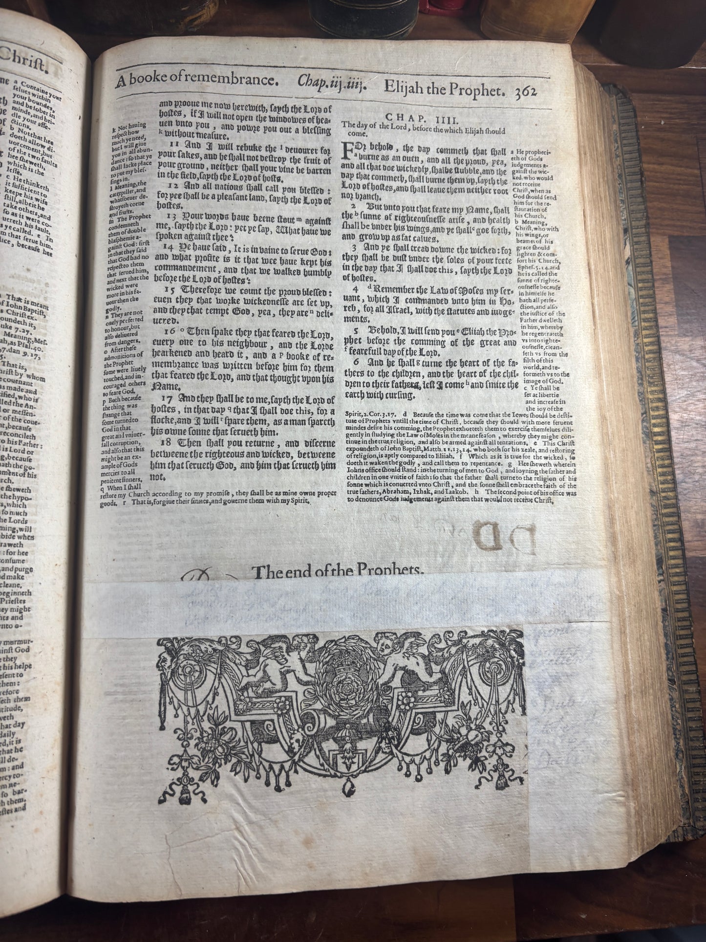 1616 Geneva "Breeches" Bible Folio, Herbert 348, Genealogies & Woodcut Prints