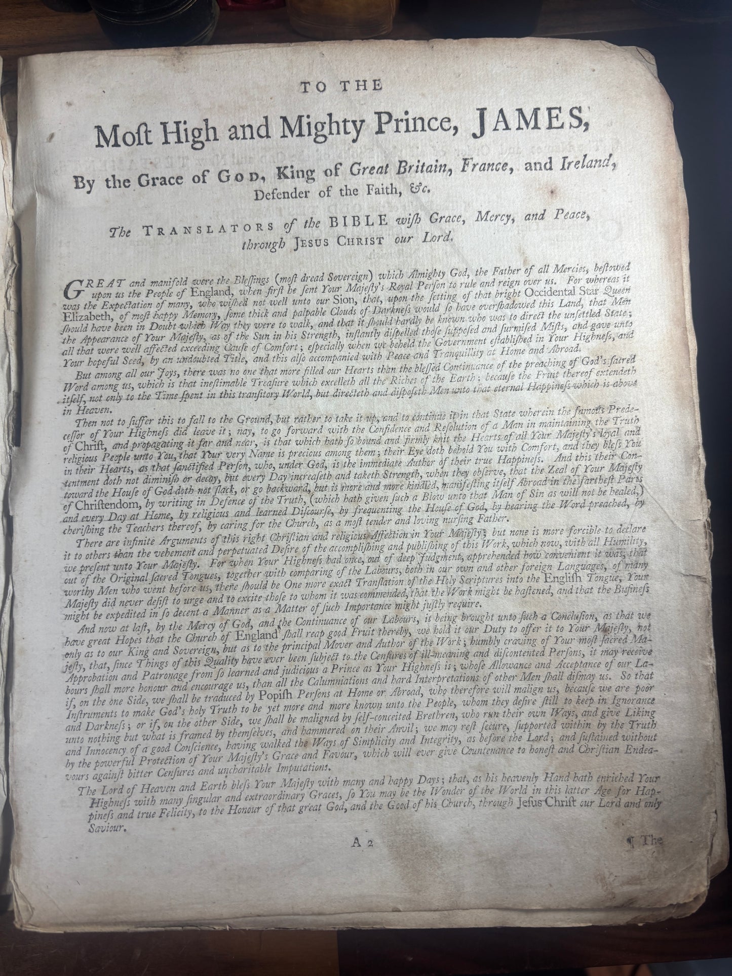1789 King James Bible, Printed in Edinburgh, Mark and Charles Kerr
