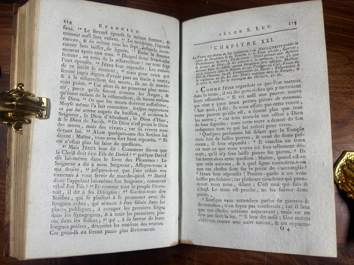 1802 French New Testament, Printed in Geneva, G. J. Manget