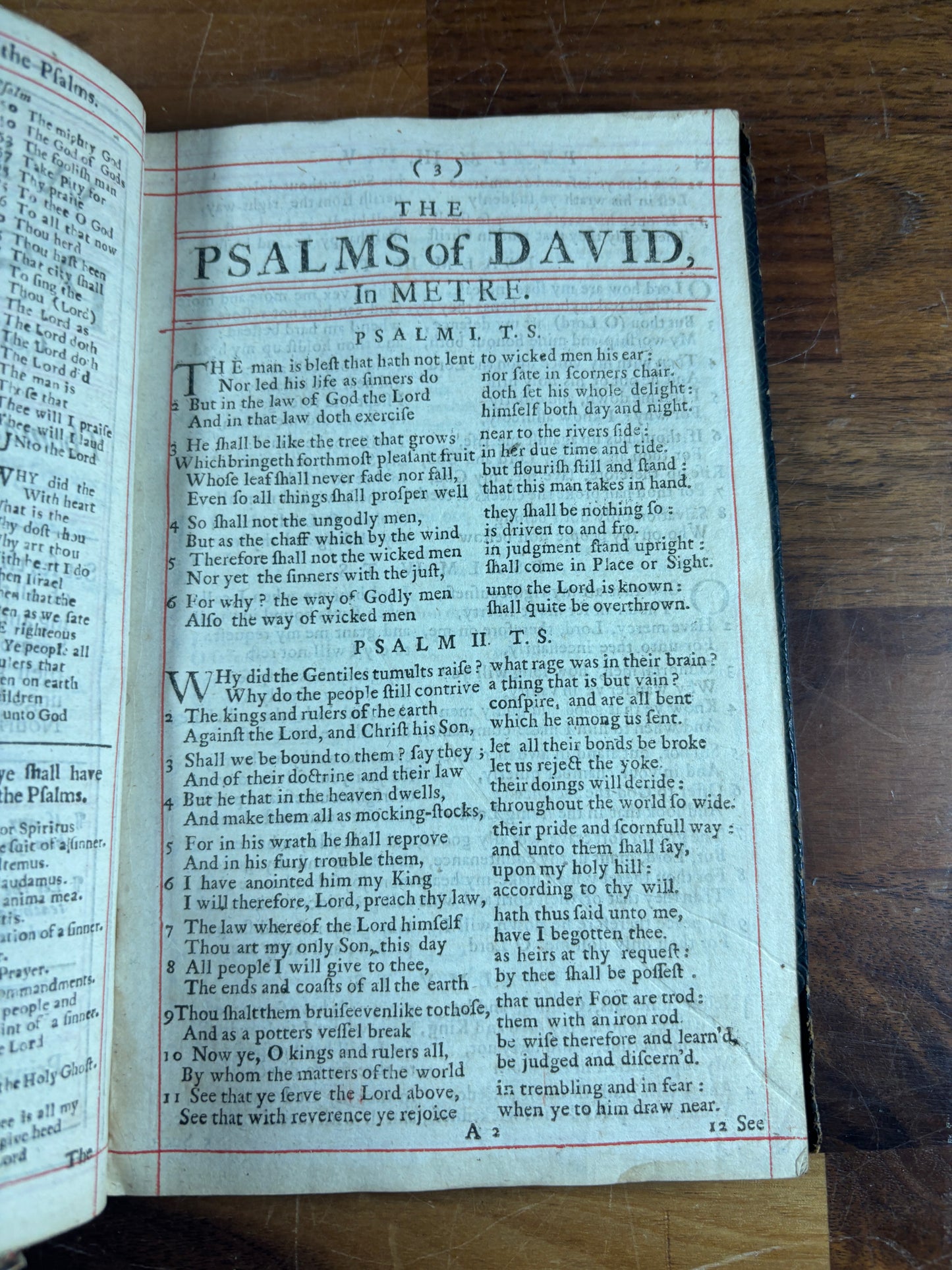 1699 Book of Common Prayer, Red Ruled, Contemporary Tooled Leather