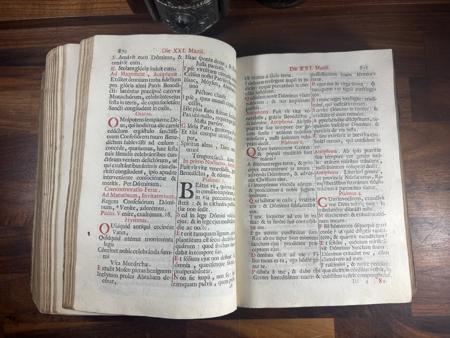 1728 Benedictine Monastic Breviary, Venice, Nicola Pezzana, with 1739 Florentine Supplements