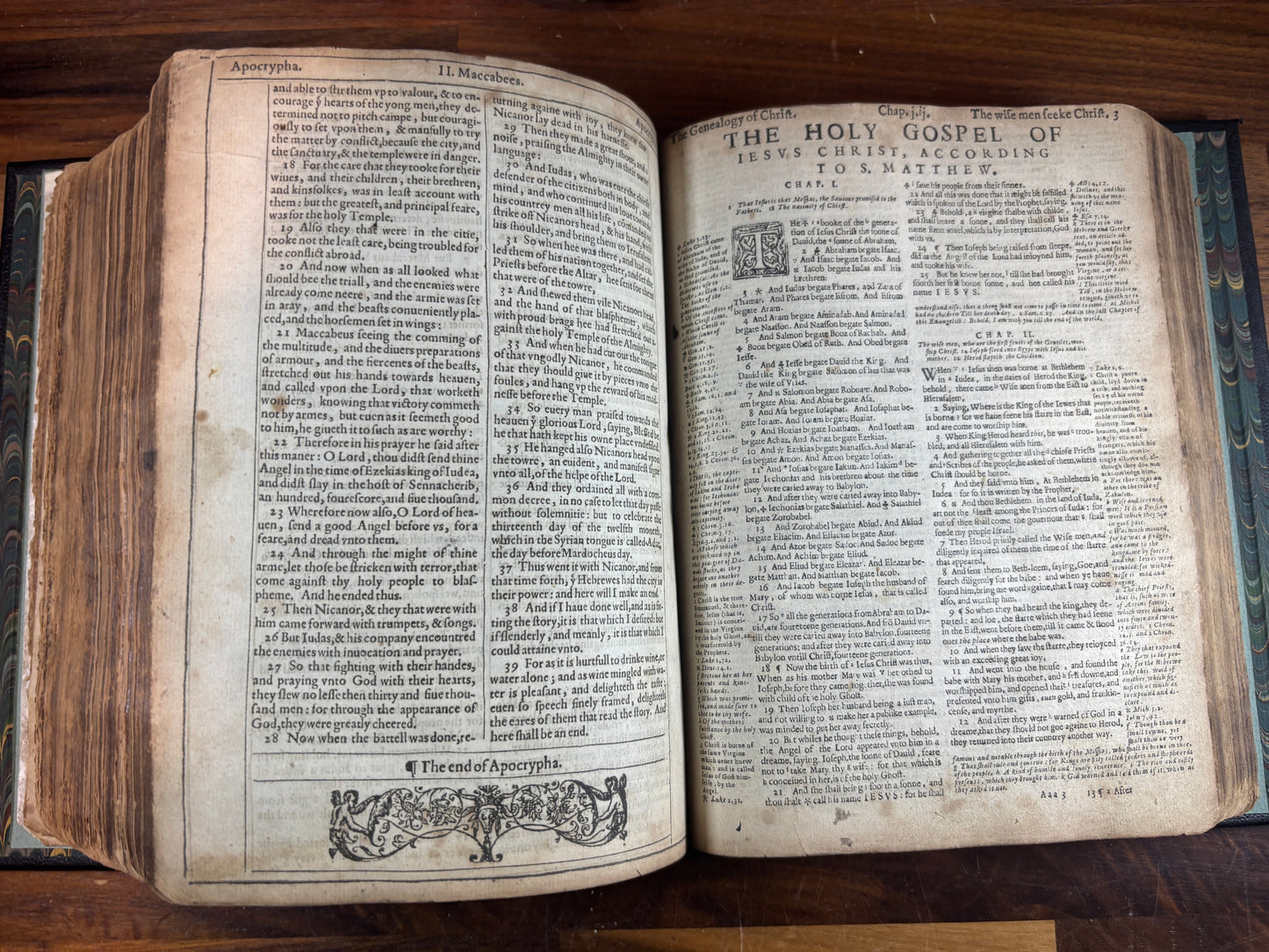 1599 Geneva “Breeches” Bible Herbert 253, Maps, Genealogies, Apocrypha, Psalter & Concordance