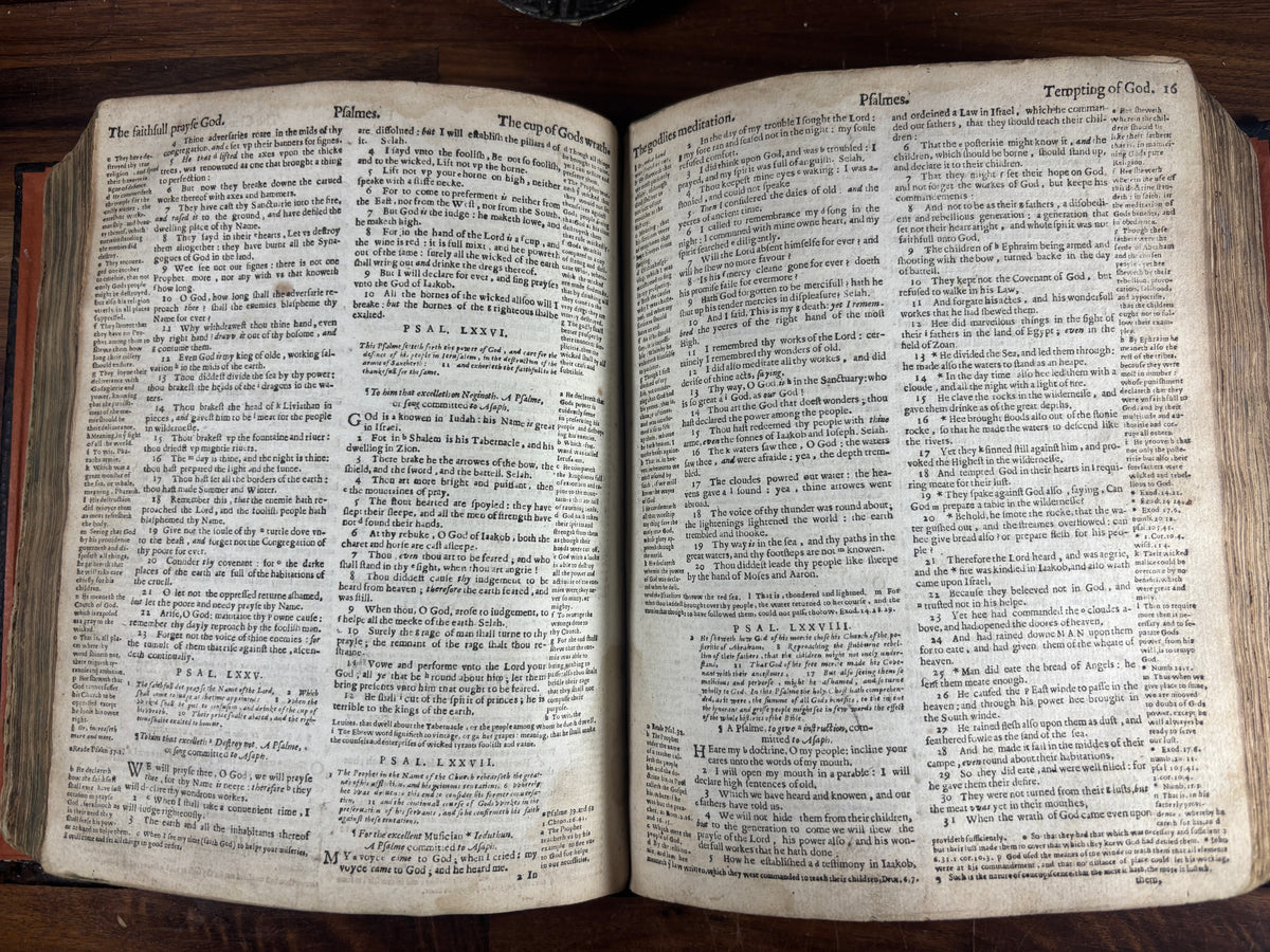 1599 Geneva “Breeches” Bible Herbert 250, Maps, Apocrypha, Psalter & Concordance
