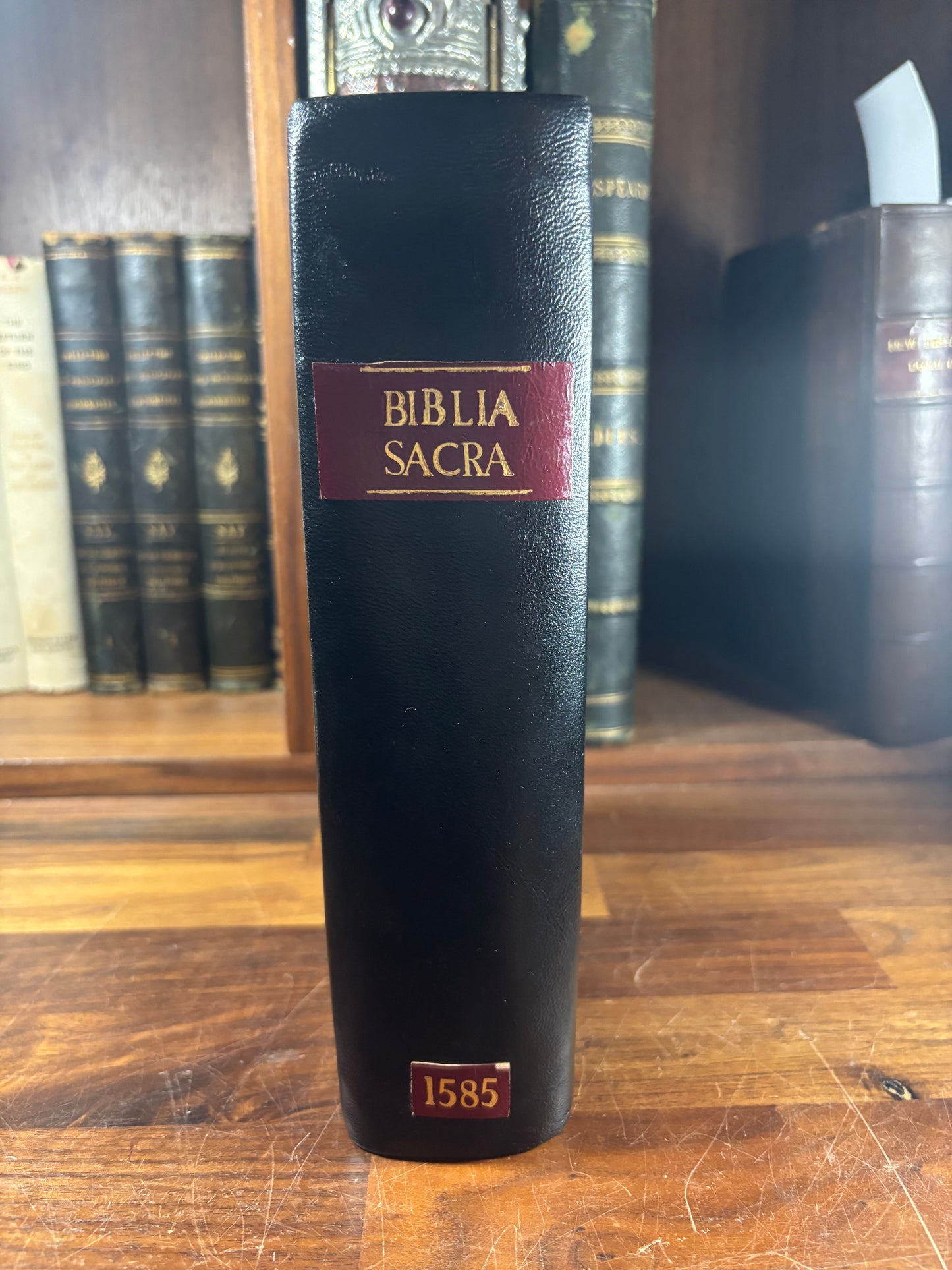 1585 Biblia Sacra – Tremellius, Junius & Beza Latin Bible W/ Inscriptions
