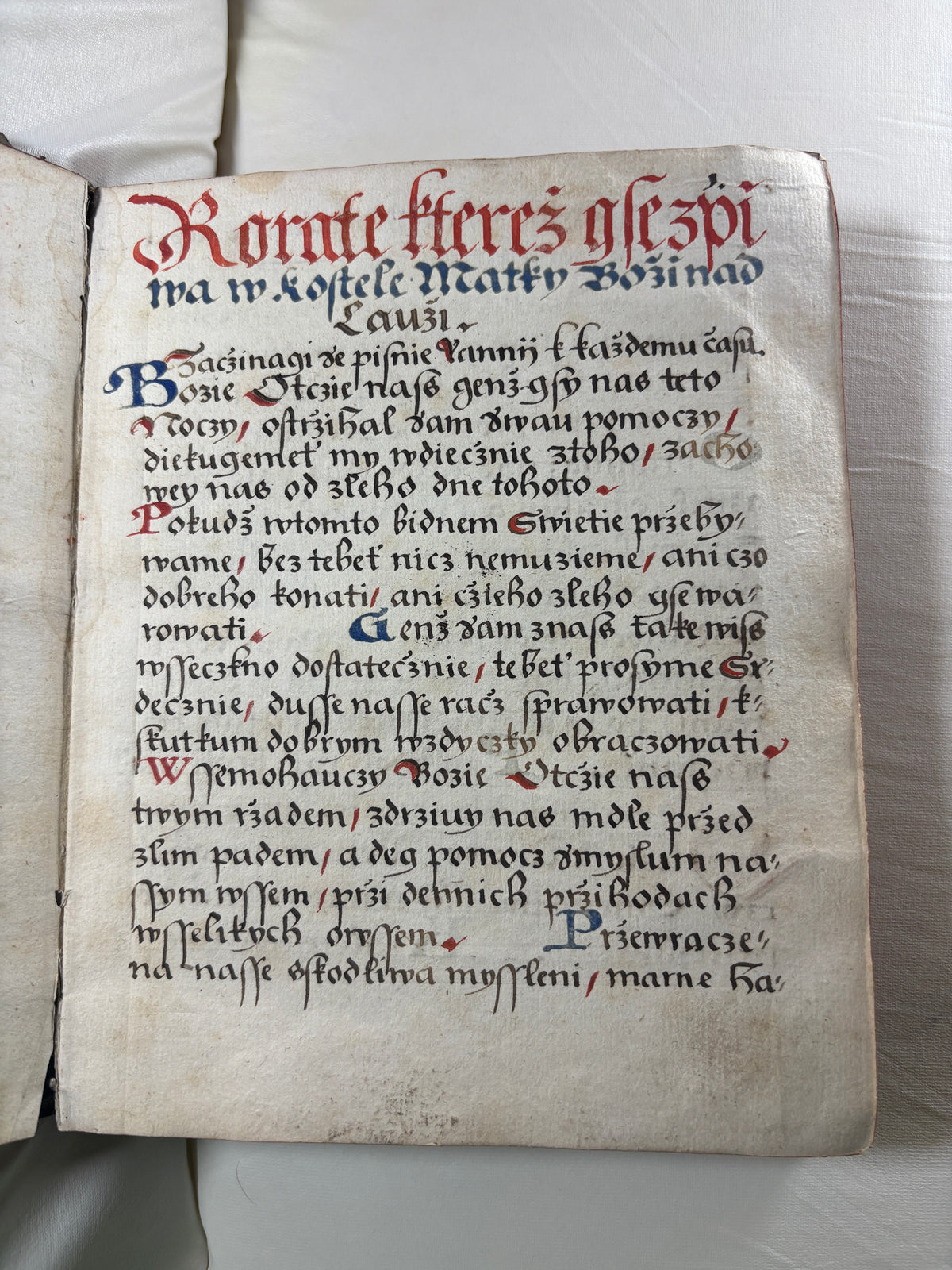 1620 Czech Manuscript Prayer Book/Book of Hours, Bohemia
