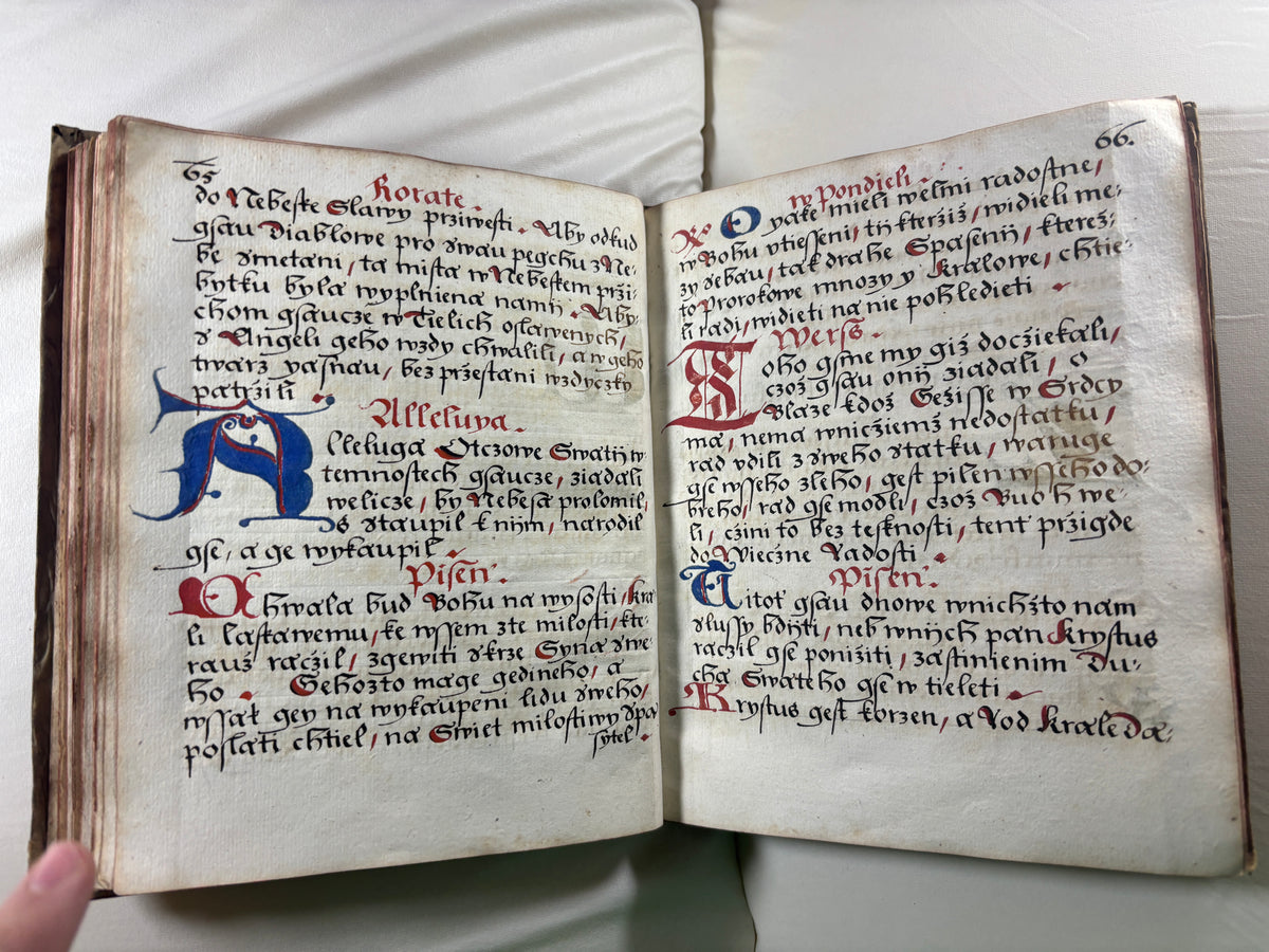 1620 Czech Manuscript Prayer Book/Book of Hours, Bohemia