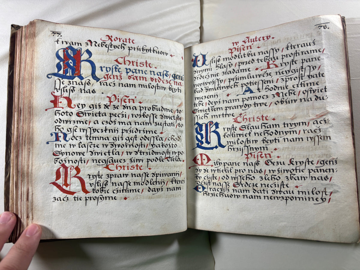1620 Czech Manuscript Prayer Book/Book of Hours, Bohemia