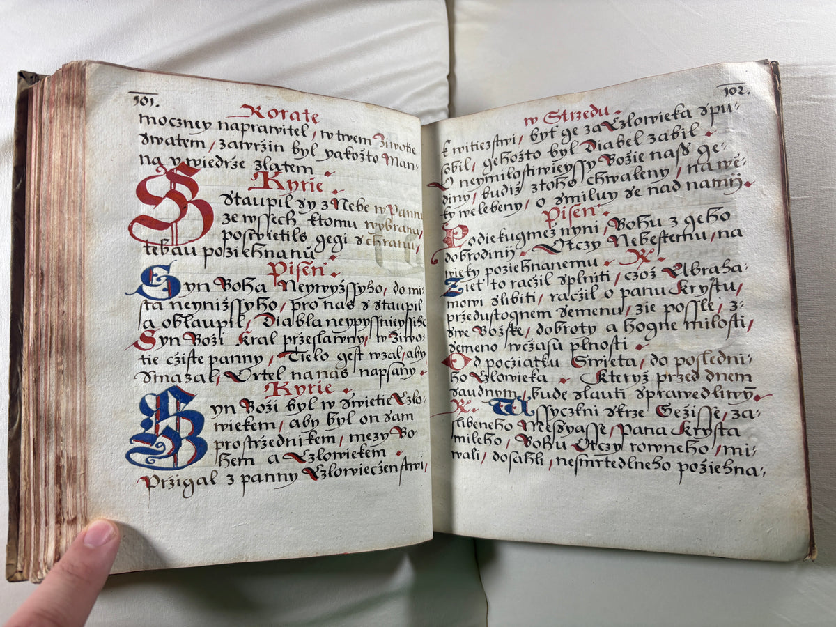1620 Czech Manuscript Prayer Book/Book of Hours, Bohemia