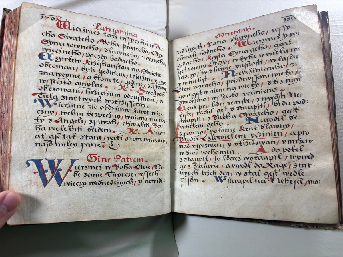 1620 Czech Manuscript Prayer Book/Book of Hours, Bohemia