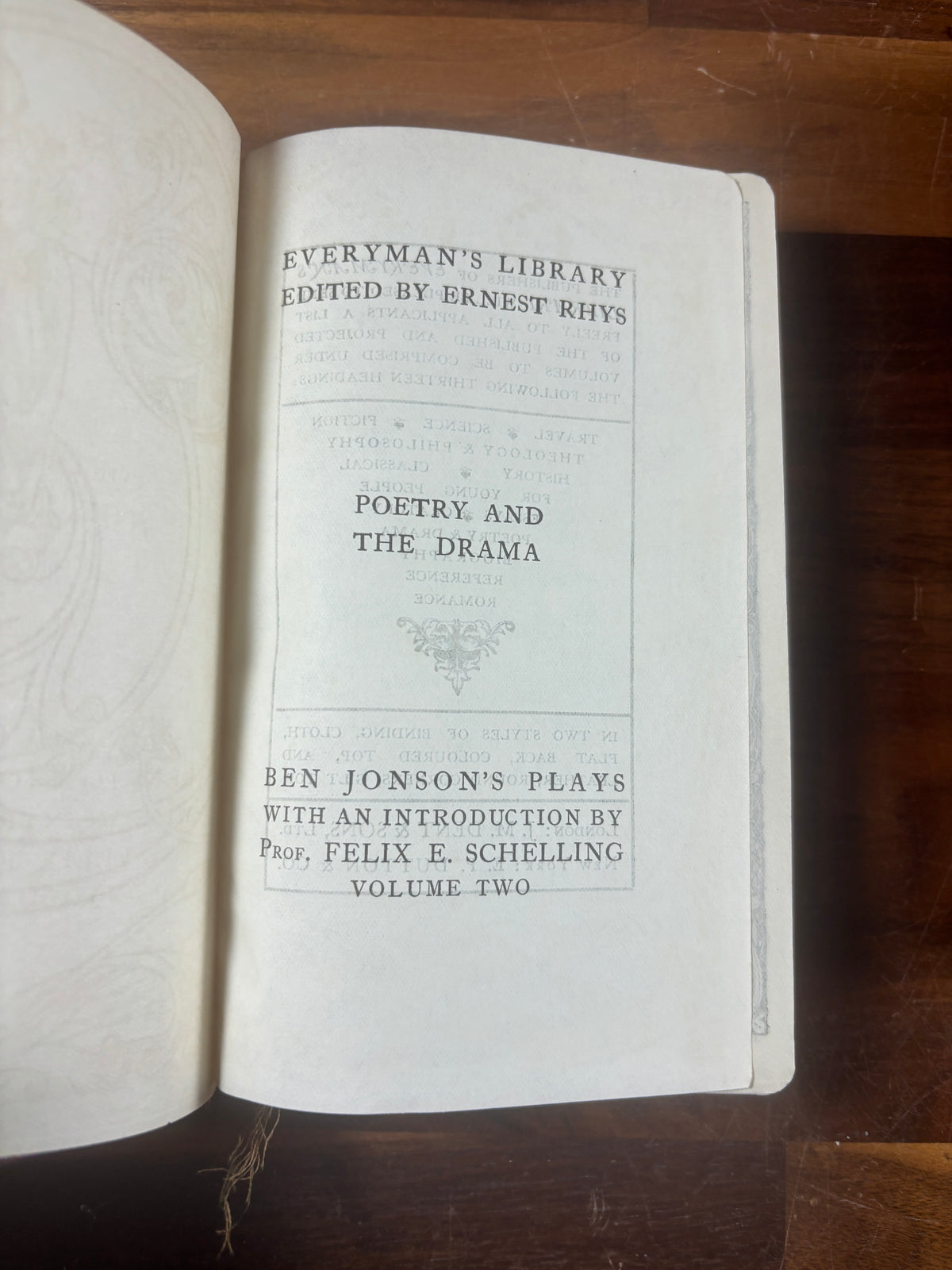 Ben Jonson, The Complete Plays, 2 Volume Set, Everyman’s Library, Flexible Leather