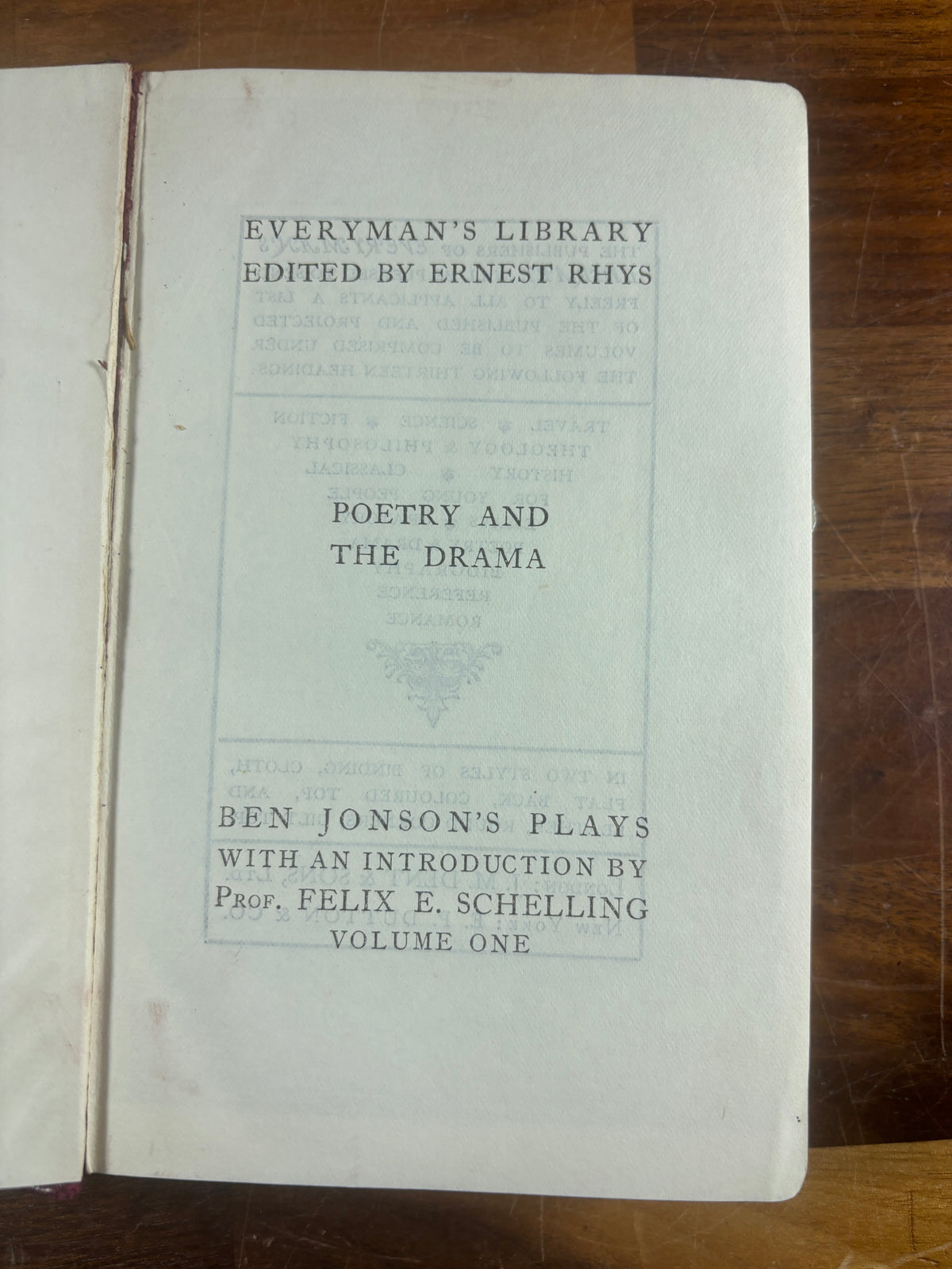 Ben Jonson, The Complete Plays, 2 Volume Set, Everyman’s Library, Flexible Leather