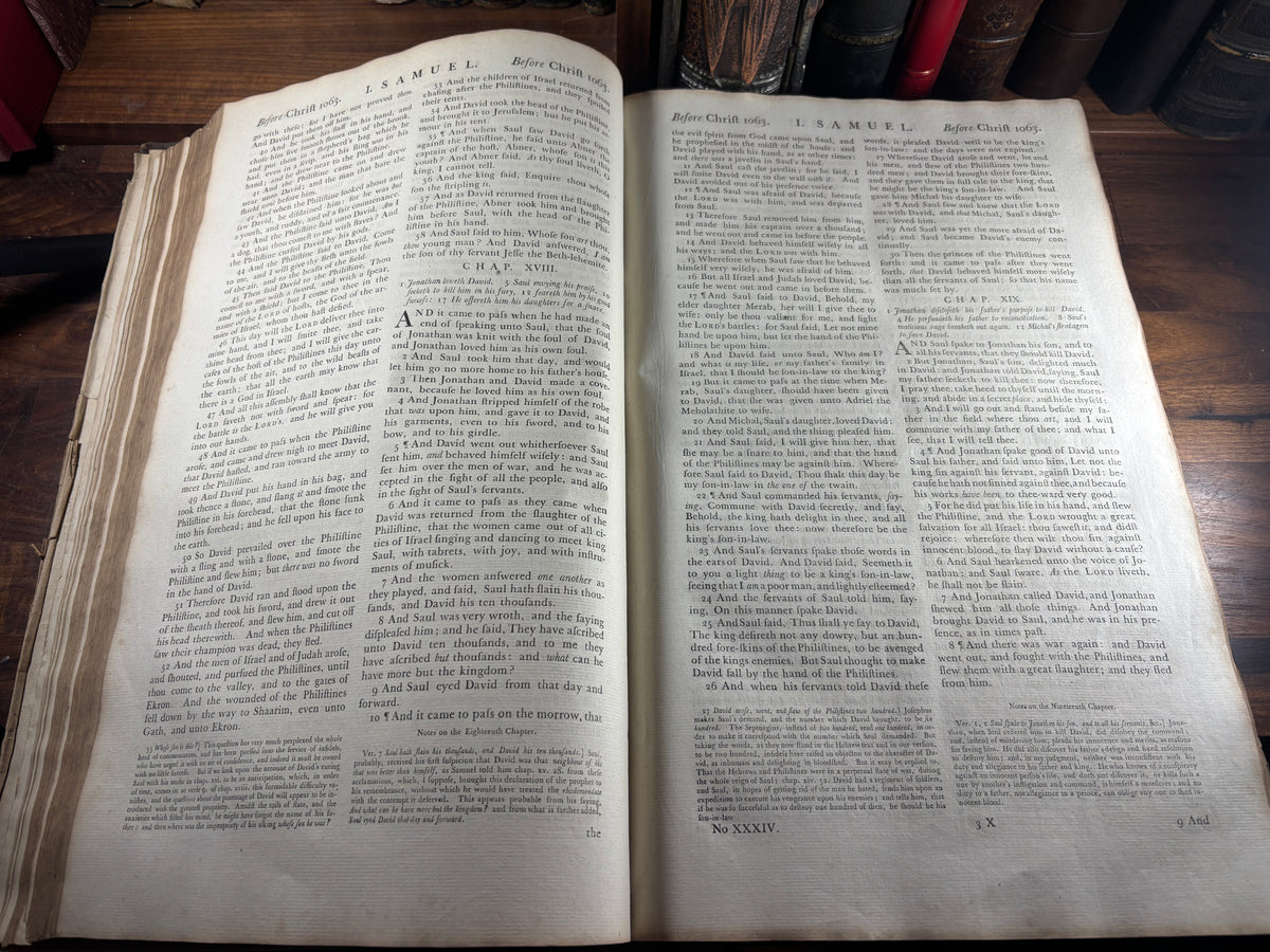 1769–1771 John Baskerville Holy Bible, Birmingham, Complete with 10 Engravings