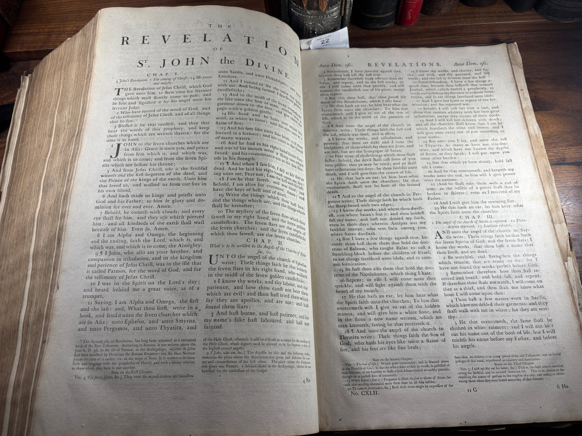 1769–1771 John Baskerville Holy Bible, Birmingham, Complete with 10 Engravings