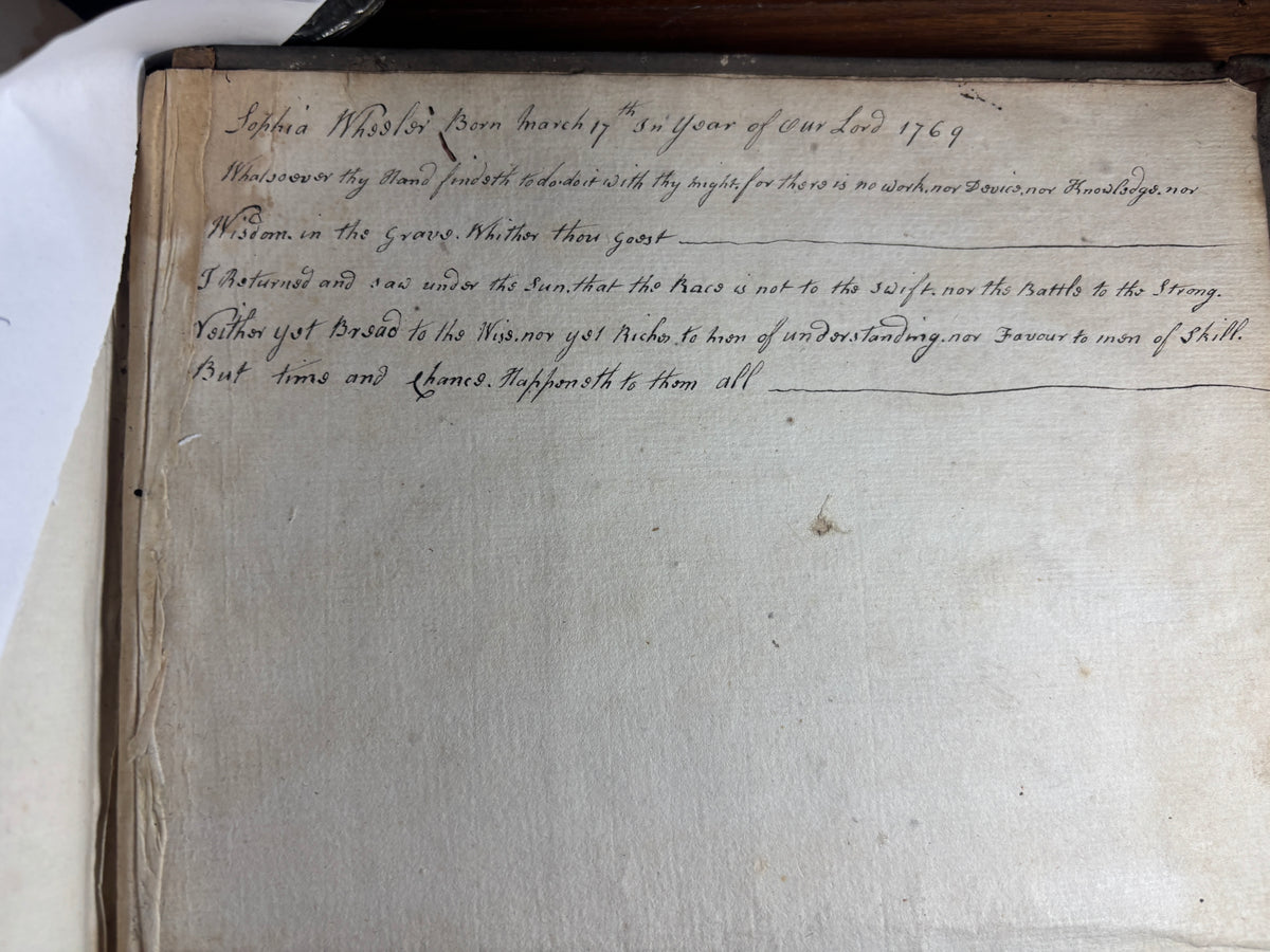 1769–1771 John Baskerville Holy Bible, Birmingham, Complete with 10 Engravings