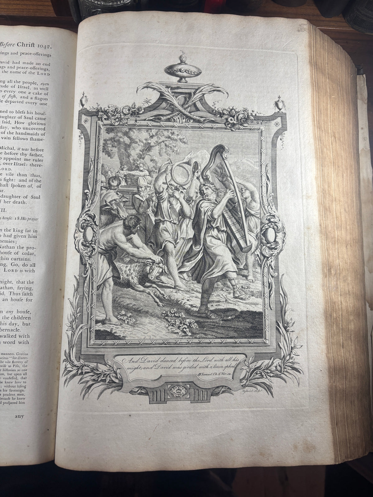 1769–1771 John Baskerville Holy Bible, Birmingham, Complete with 10 Engravings