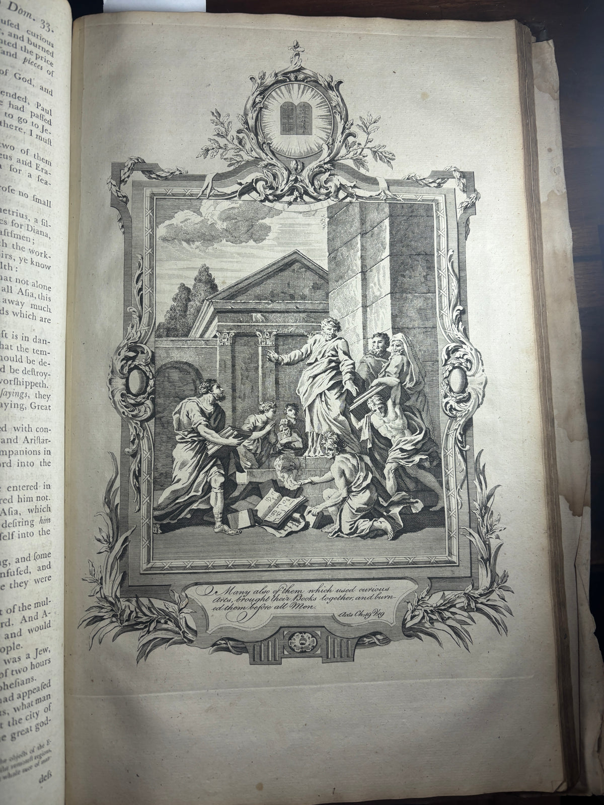 1769–1771 John Baskerville Holy Bible, Birmingham, Complete with 10 Engravings