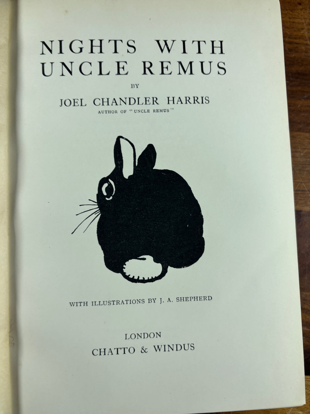 Nights with Uncle Remus,Joel Chandler Harris, Illustrated by J. A. Shepherd, 1926