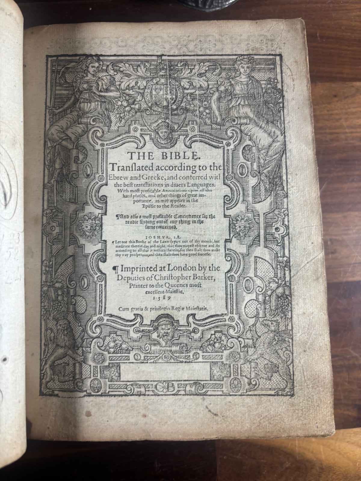 Complete 1589 Geneva “Breeches” Bible with 1585 Sternhold & Hopkins Psalter