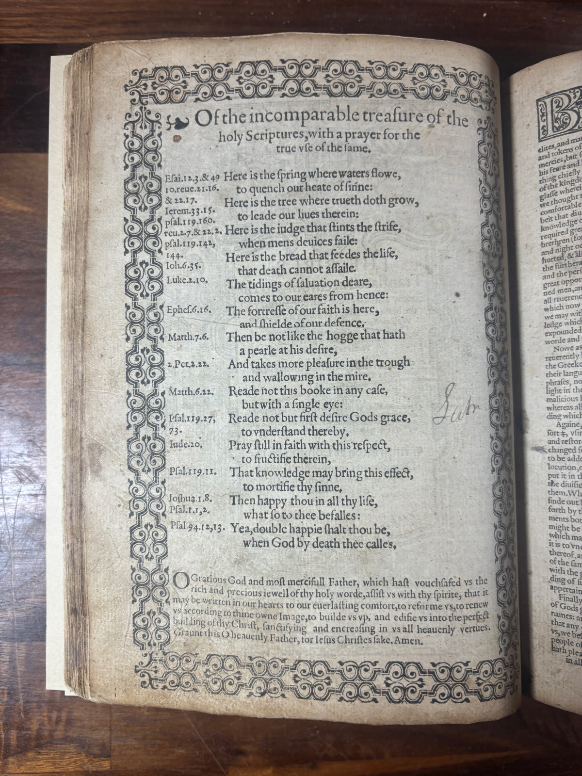 Complete 1589 Geneva “Breeches” Bible with 1585 Sternhold & Hopkins Psalter