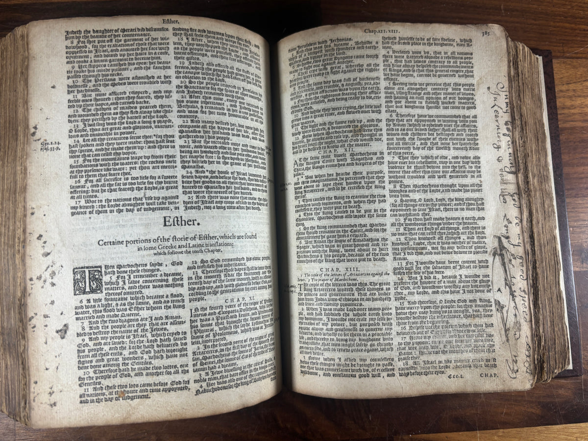 Complete 1589 Geneva “Breeches” Bible with 1585 Sternhold & Hopkins Psalter