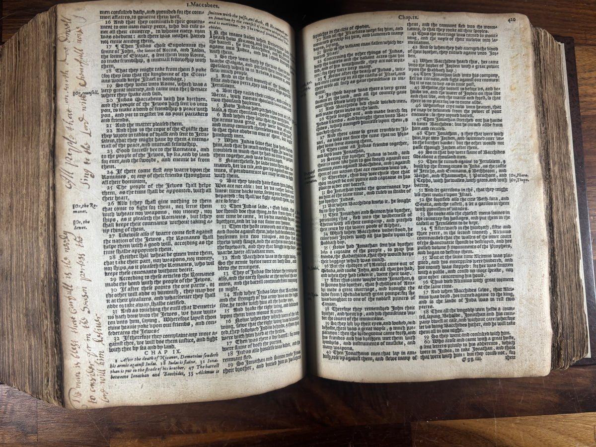 Complete 1589 Geneva “Breeches” Bible with 1585 Sternhold & Hopkins Psalter