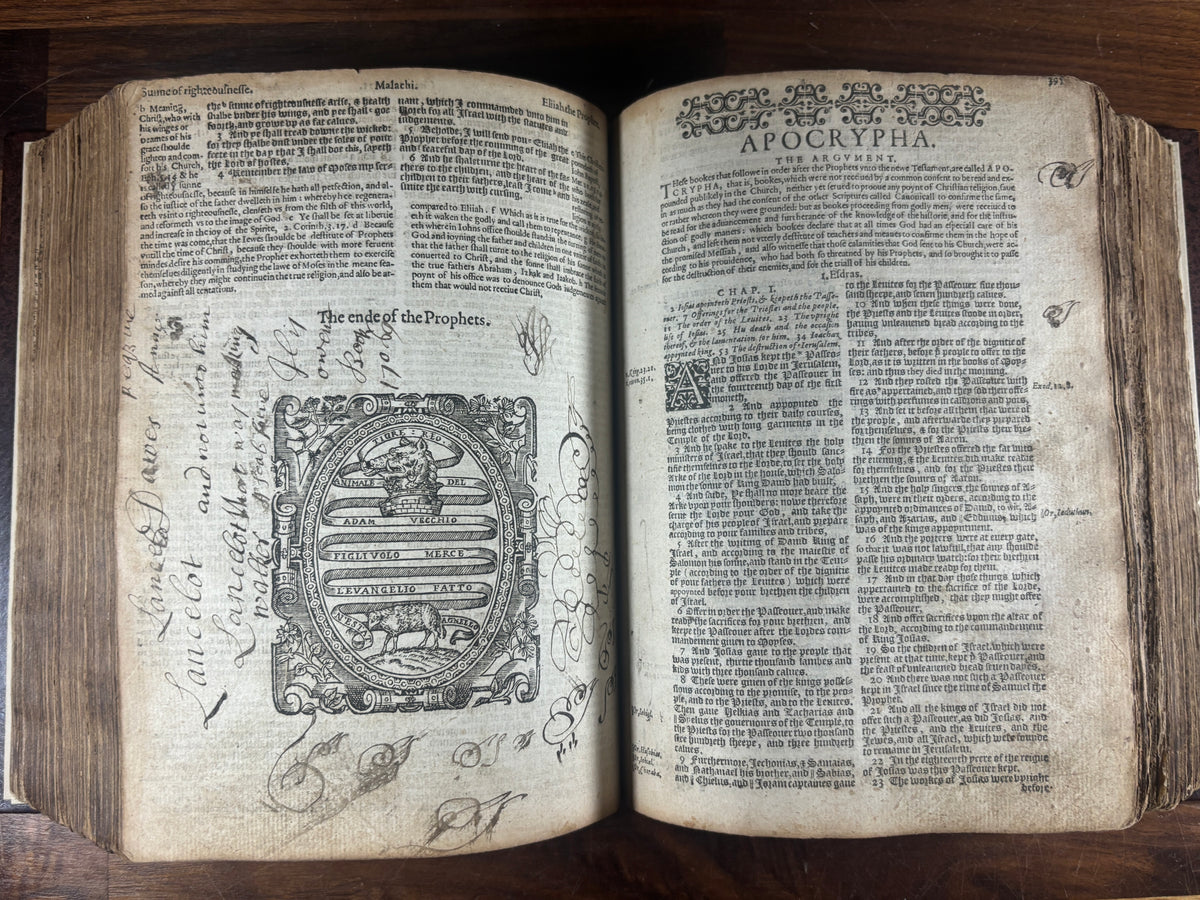 Complete 1589 Geneva “Breeches” Bible with 1585 Sternhold & Hopkins Psalter