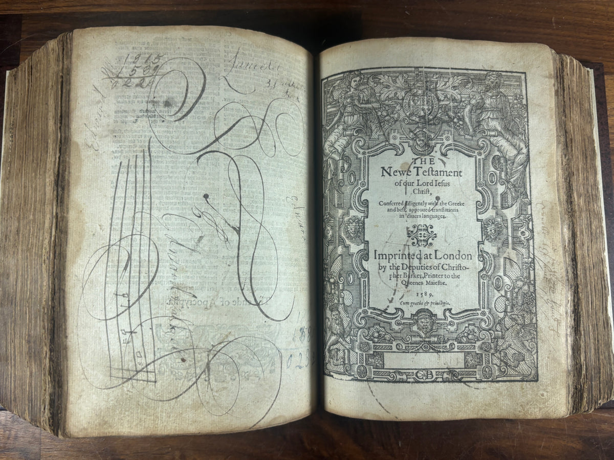 Complete 1589 Geneva “Breeches” Bible with 1585 Sternhold & Hopkins Psalter