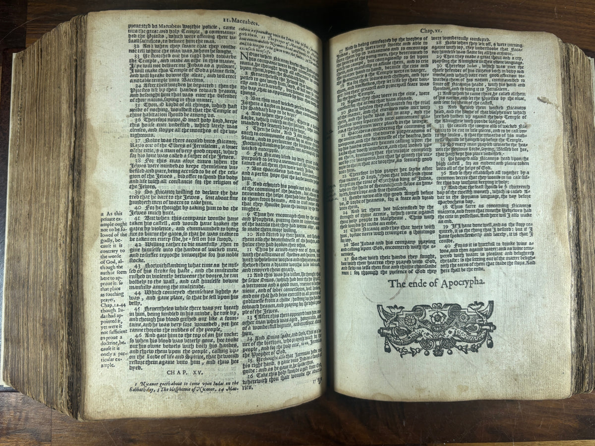 Complete 1589 Geneva “Breeches” Bible with 1585 Sternhold & Hopkins Psalter