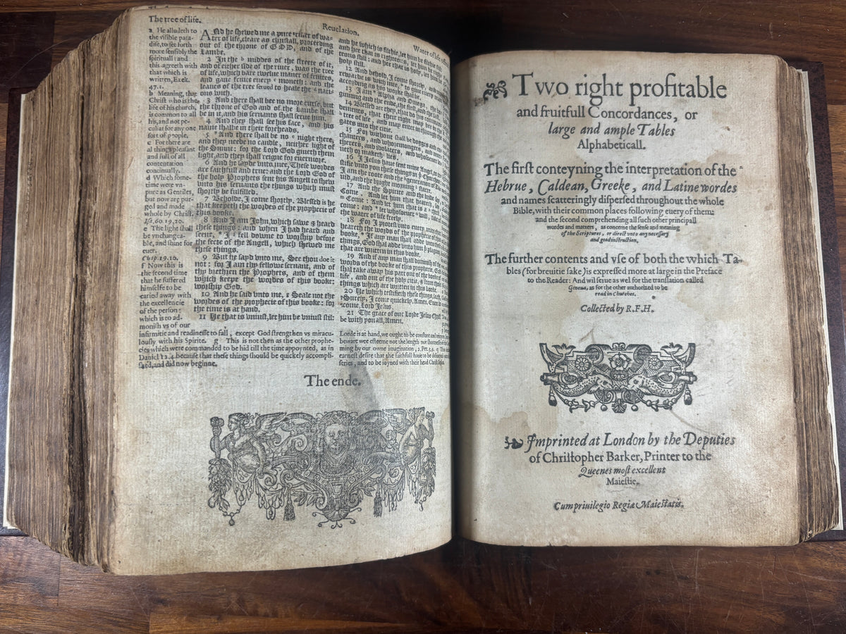 Complete 1589 Geneva “Breeches” Bible with 1585 Sternhold & Hopkins Psalter
