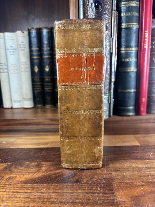 1607 Sacra Biblia, Sixto-Clementine Vulgate, Venice, Deuchino, Illustrated & Uncensored