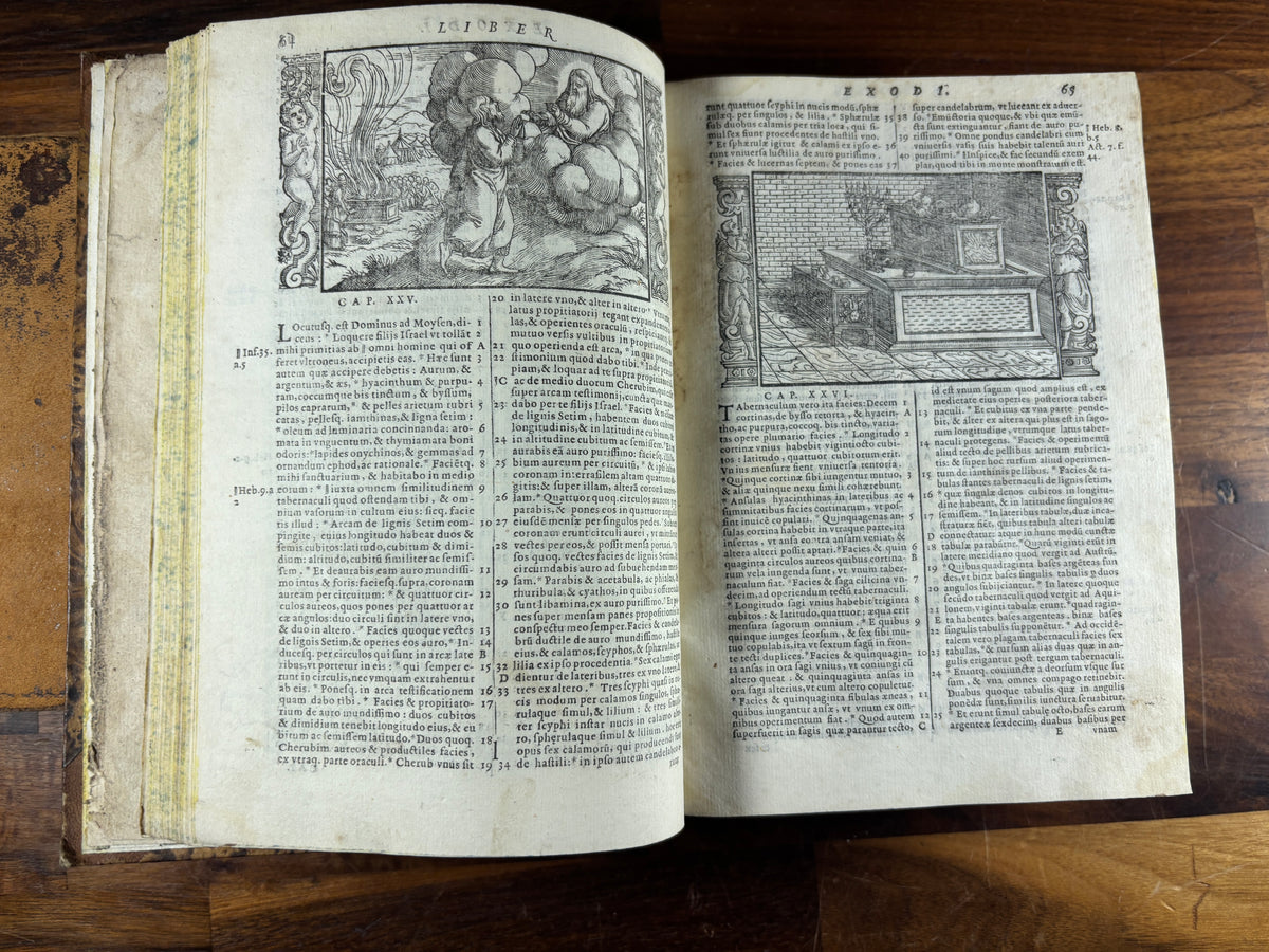 1607 Sacra Biblia, Sixto-Clementine Vulgate, Venice, Deuchino, Illustrated & Uncensored
