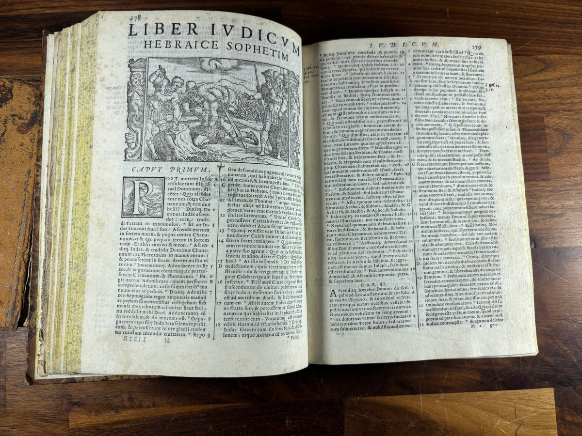 1607 Sacra Biblia, Sixto-Clementine Vulgate, Venice, Deuchino, Illustrated & Uncensored