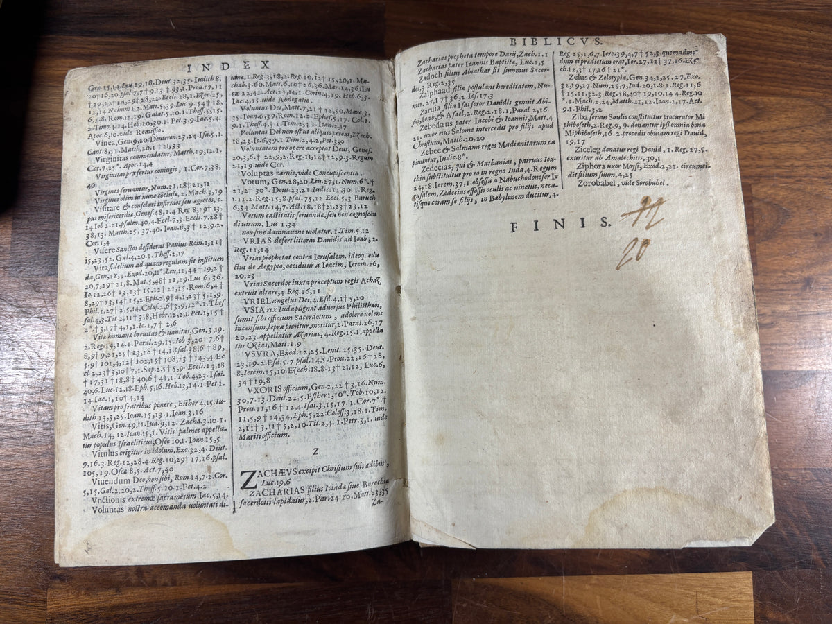 1607 Sacra Biblia, Sixto-Clementine Vulgate, Venice, Deuchino, Illustrated & Uncensored