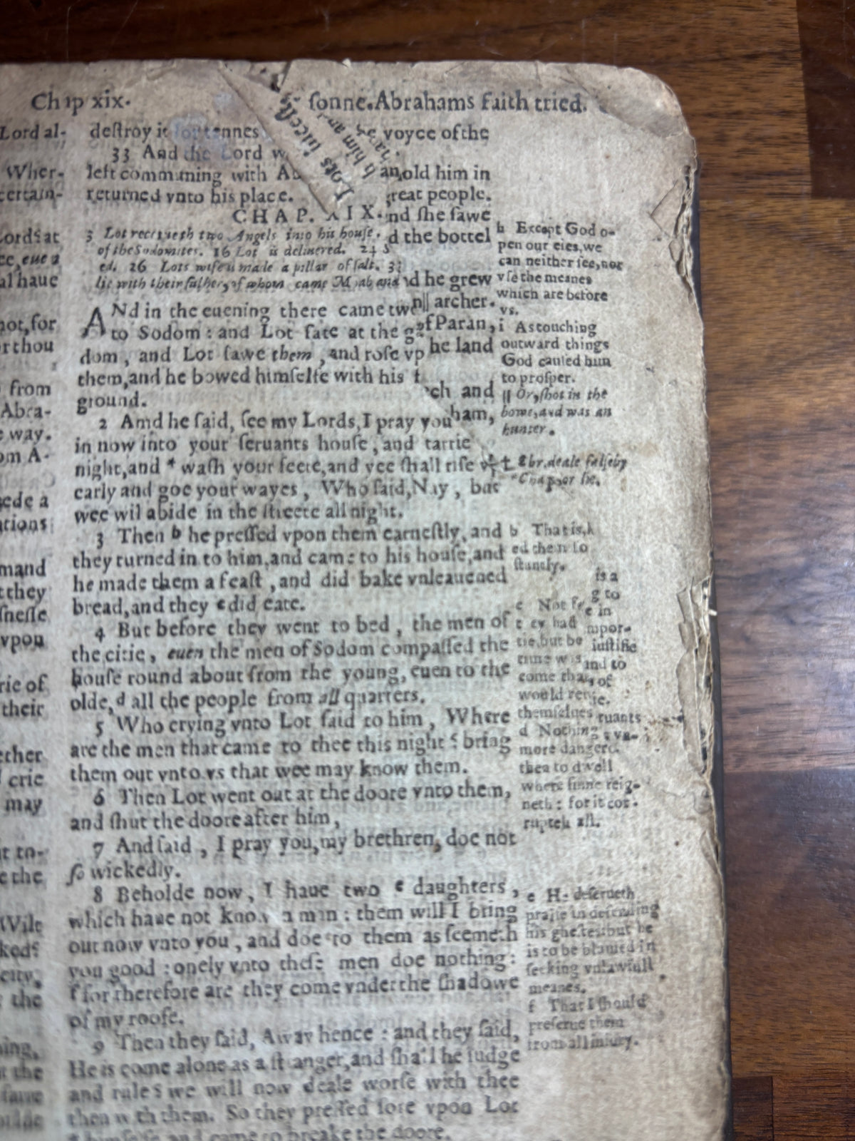 1599 Geneva “Breeches” Bible woodcuts, Tomson & Junius, Maps & Early Provenance